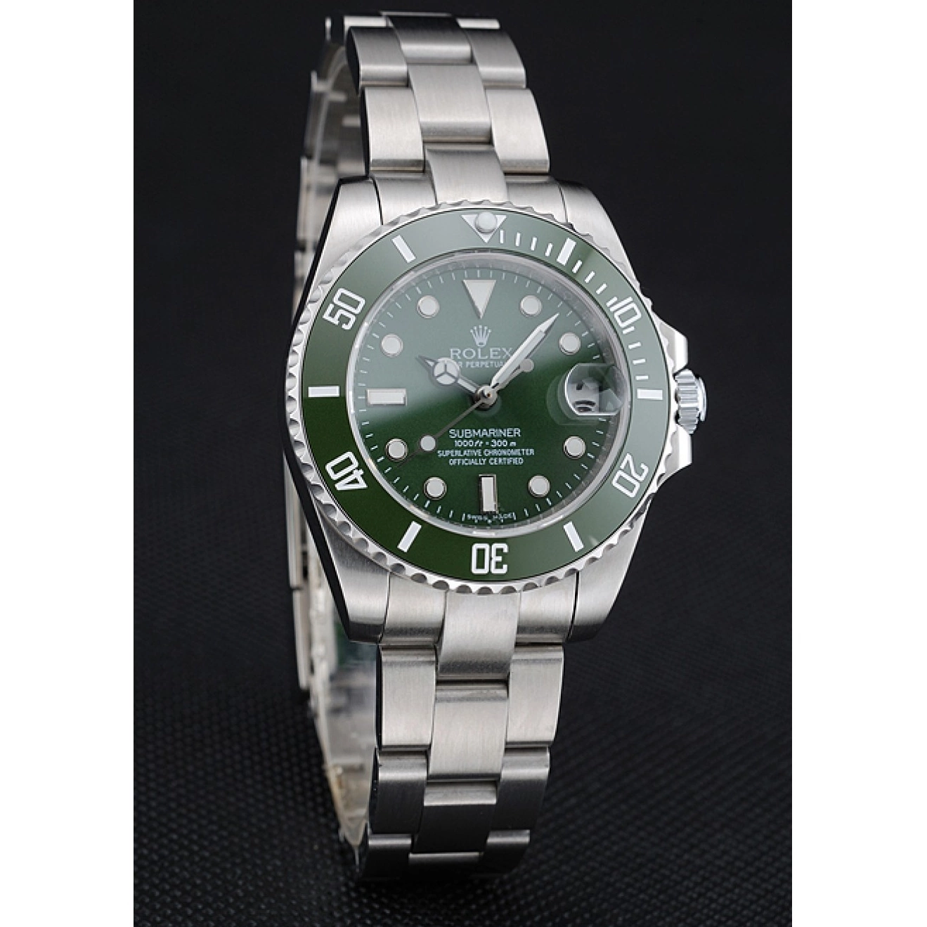 Aaa replica watch Bracelet Rolex Submariner Stainless Green Steel 1454151 Dial 0730
